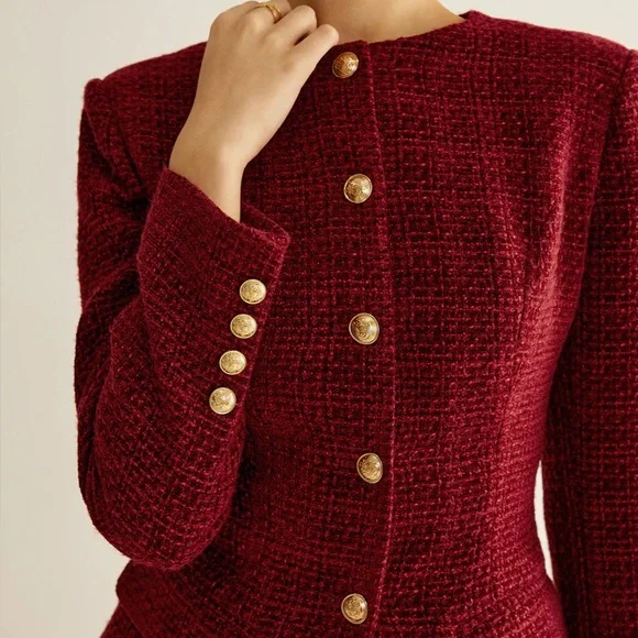 Commense button down tweed blazer - Picture 2 of 5